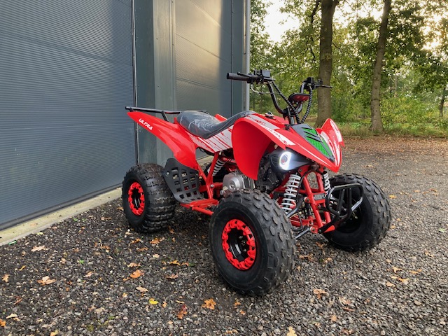 Quad Raptor 125CC 4 takt Semi automaat Rood - Afbeelding 4