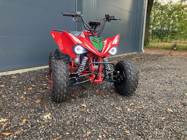 Quad Raptor 125CC 4 takt Semi automaat Rood - Afbeelding 2