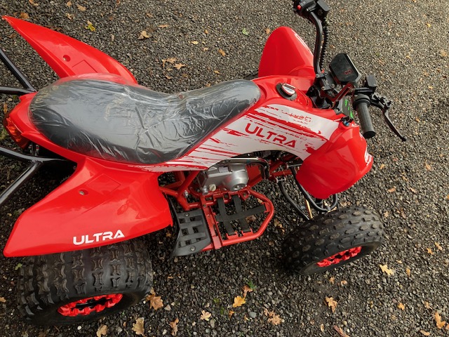 Quad Raptor 125CC 4 takt Semi automaat Rood - Afbeelding 6
