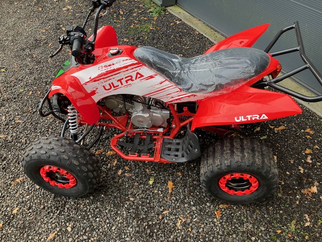 Quad Raptor 125CC 4 takt Semi automaat Rood - Afbeelding 7