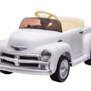 Chevrolet 3100 Classic, 12V elektrische kinder voertuig, leder zitje, rubberen banden