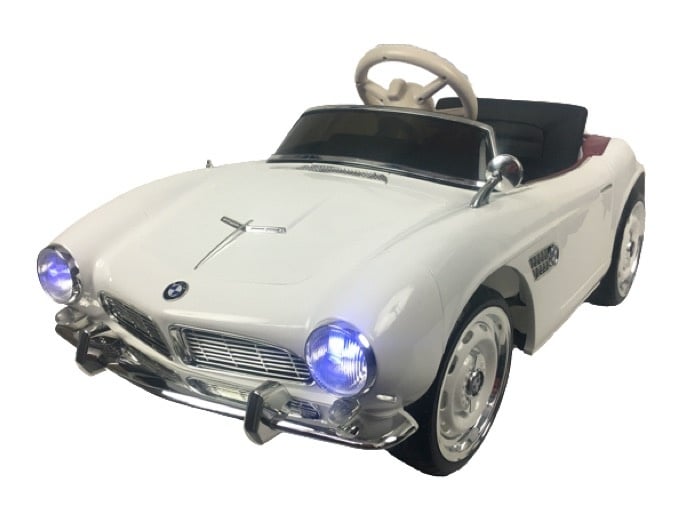 BMW 507 Oldtimer, 12 volt elektrische kinderauto met echte deuren
