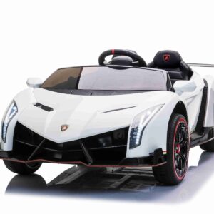 Lamborghini Veneno, 2-persoons elektrische kinderauto met 4 motoren en meer.