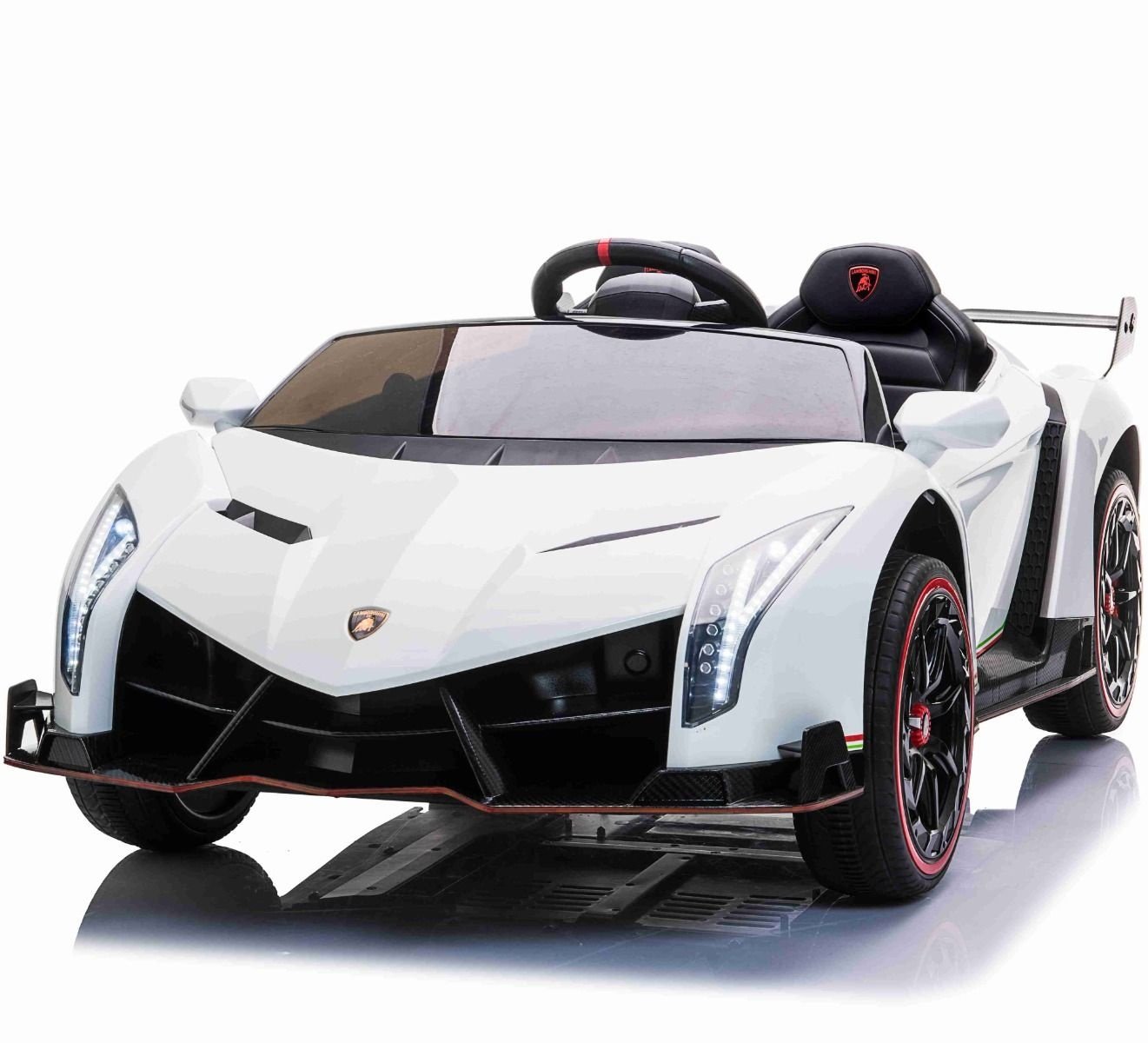 Lamborghini Veneno, 2-persoons elektrische kinderauto met 4 motoren en meer.