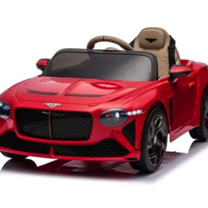 Bentley Bacalar, 12 volt elektrische kinderauto, leder zitje, rubberen banden en meer.