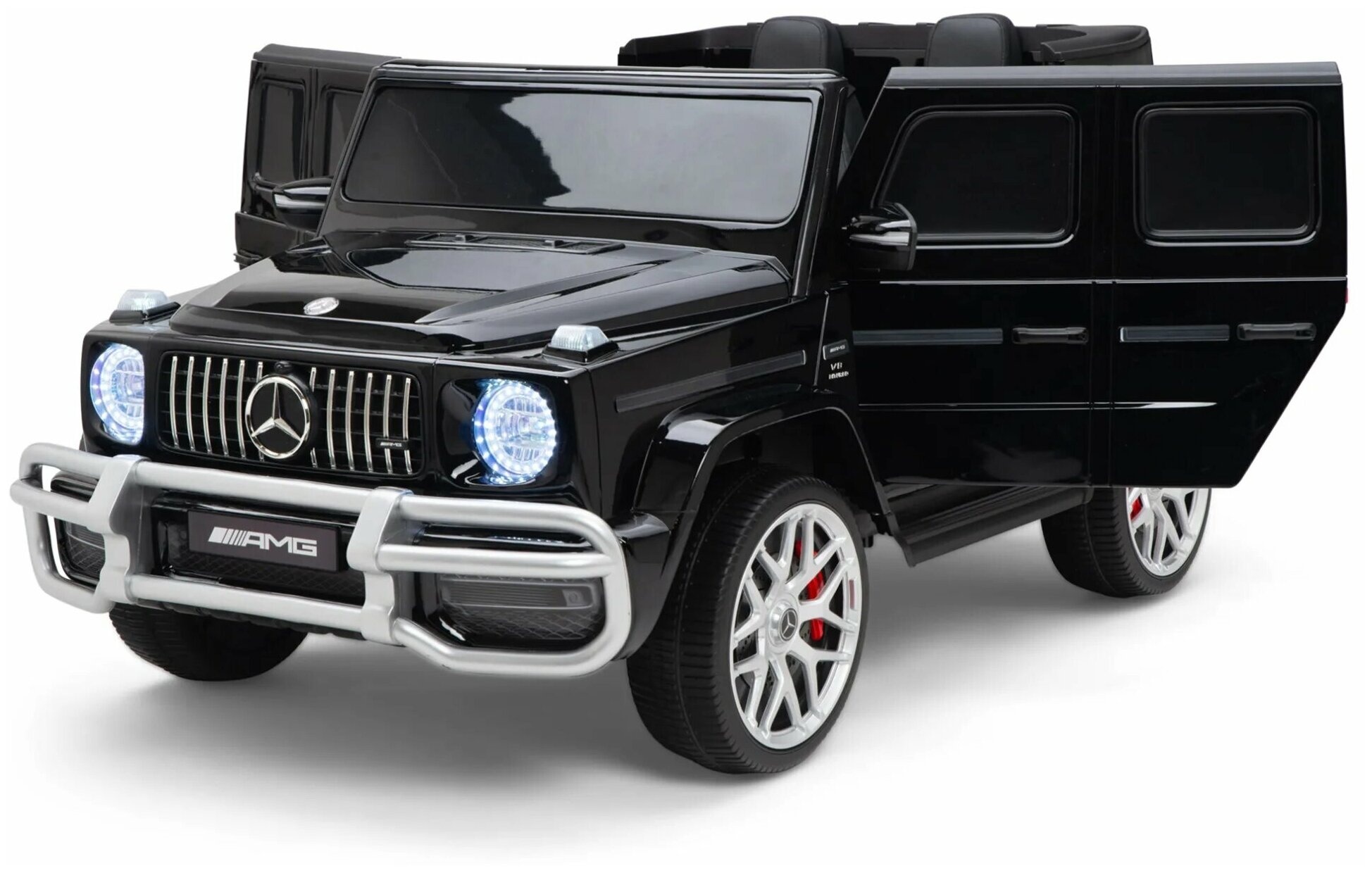 2 persoons Mercedes G63 AMG, 24v en 4x4 kinder accu voertuig! - Afbeelding 2