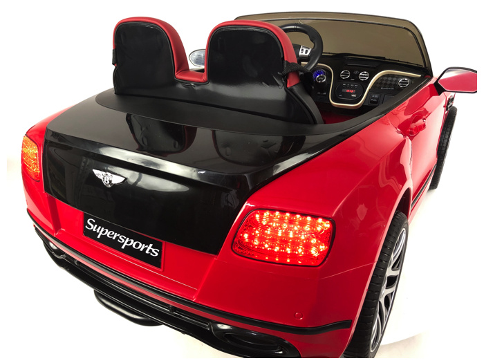 Bentley Supersports, 2 zitter elektrische kinderauto, rubberen banden en meer! - Afbeelding 2