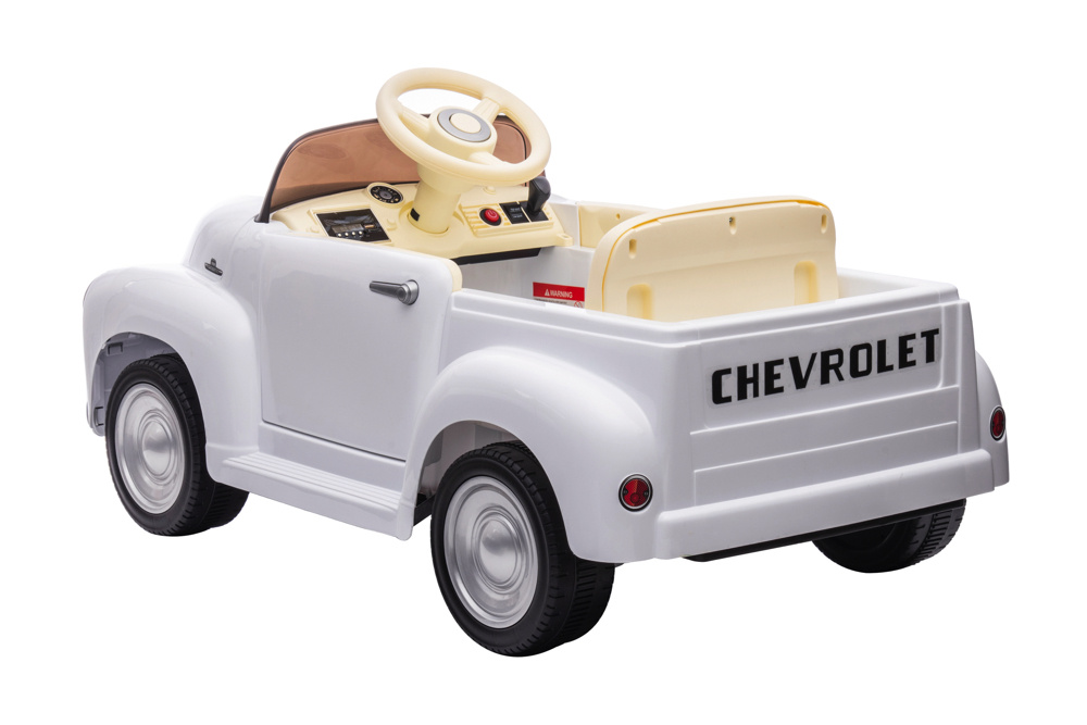 Chevrolet 3100 Classic, 12V elektrische kinder voertuig, leder zitje, rubberen banden - Afbeelding 14