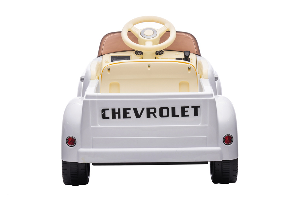 Chevrolet 3100 Classic, 12V elektrische kinder voertuig, leder zitje, rubberen banden - Afbeelding 16