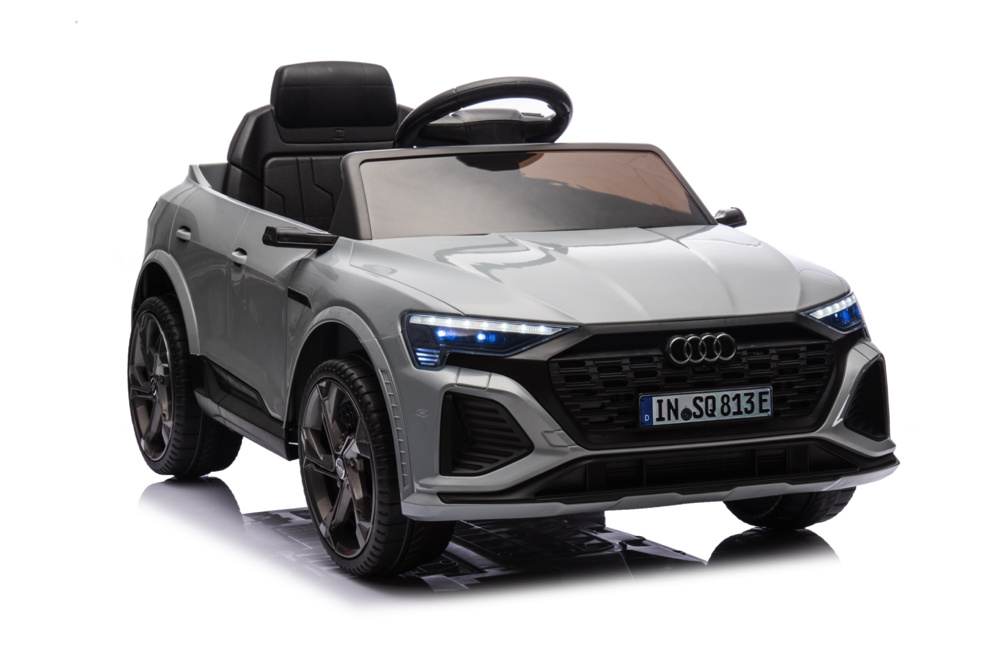 Audi S Q8, 12 volt elektrische kinderauto met rubberen banden, leder zitje en meer - Afbeelding 3