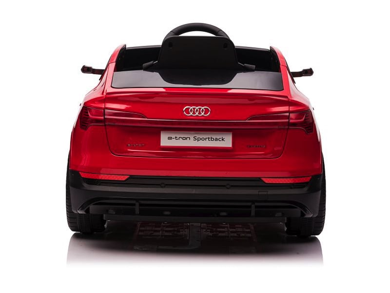 Audi e-tron ,12 volt elektrische kinderauto met rubberen banden, leder zitje en meer! - Afbeelding 3