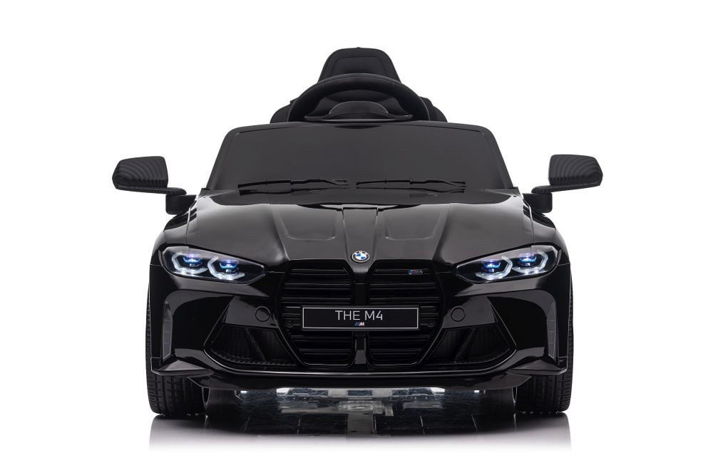 BMW M4, 12 volt elektrische kinderauto, Leder zitje, Rubberen banden, Kinder Accu Auto! - Afbeelding 3