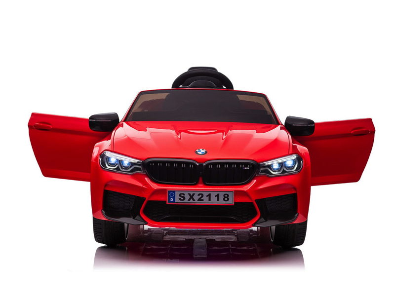 BMW M5, Leder zitje, Rubberen banden, Kinder Accu Auto! - Afbeelding 3