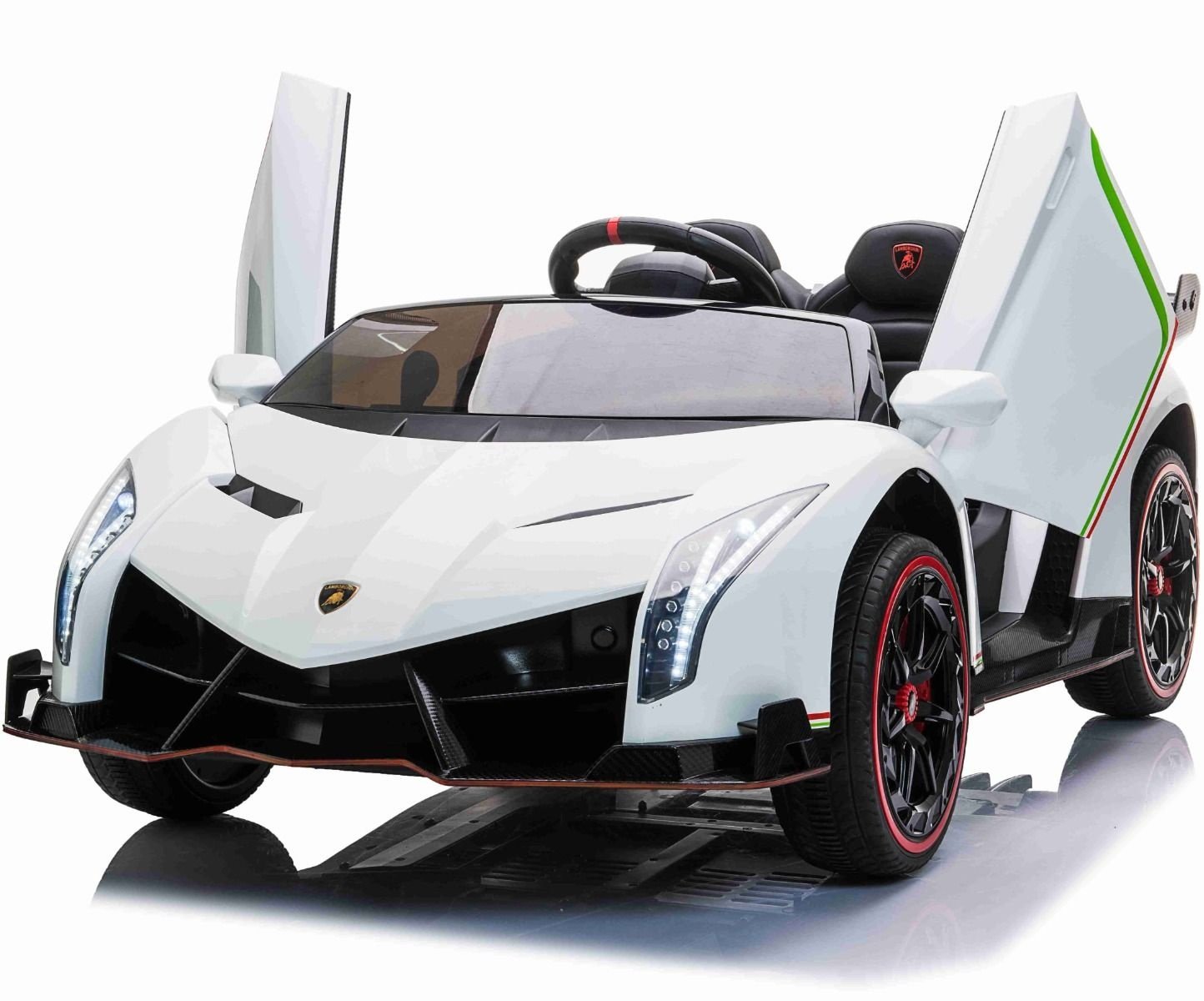 Lamborghini Veneno, 2-persoons elektrische kinderauto met 4 motoren en meer. - Afbeelding 3