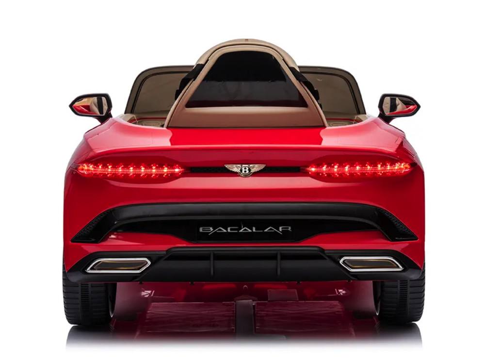 Bentley Bacalar, 12 volt elektrische kinderauto, leder zitje, rubberen banden en meer. - Afbeelding 3