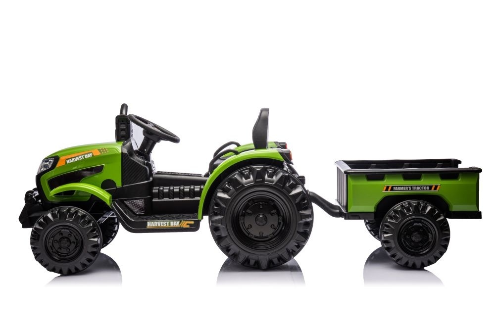 Elektrische tractor met aanhangwagen, 12 volt, muziek module, bluetooth - Afbeelding 3