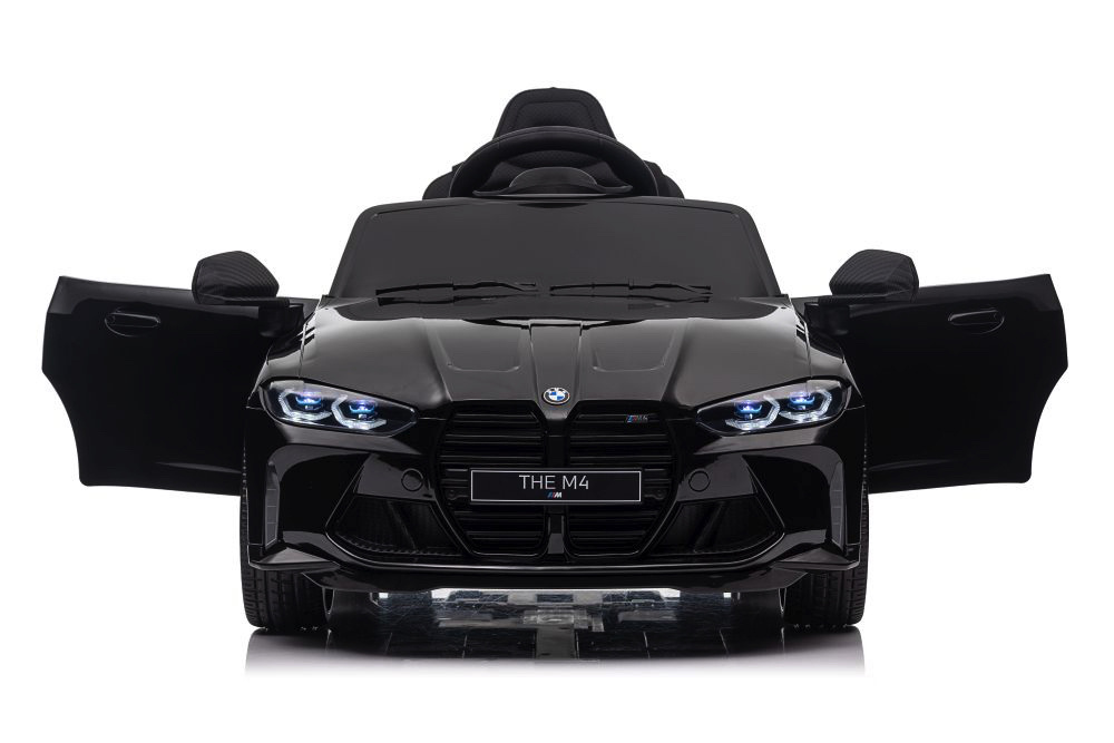 BMW M4, 12 volt elektrische kinderauto, Leder zitje, Rubberen banden, Kinder Accu Auto! - Afbeelding 4