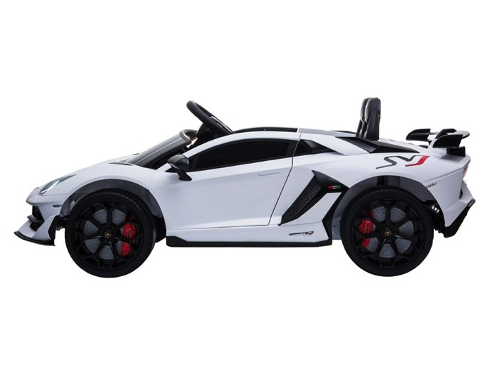 Lamborghini Aventador SVJ, 12 volt elektrische kinderauto met echte vleugeldeuren! - Afbeelding 4