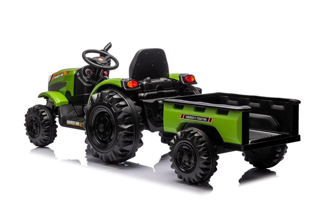 Elektrische tractor met aanhangwagen, 12 volt, muziek module, bluetooth - Afbeelding 4