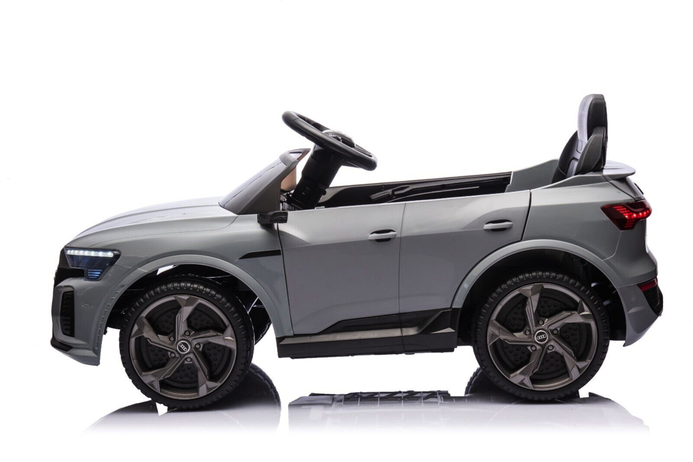 Audi S Q8, 12 volt elektrische kinderauto met rubberen banden, leder zitje en meer - Afbeelding 4