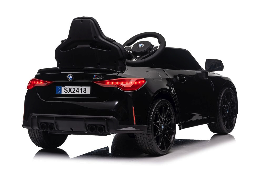 BMW M4, 12 volt elektrische kinderauto, Leder zitje, Rubberen banden, Kinder Accu Auto! - Afbeelding 5