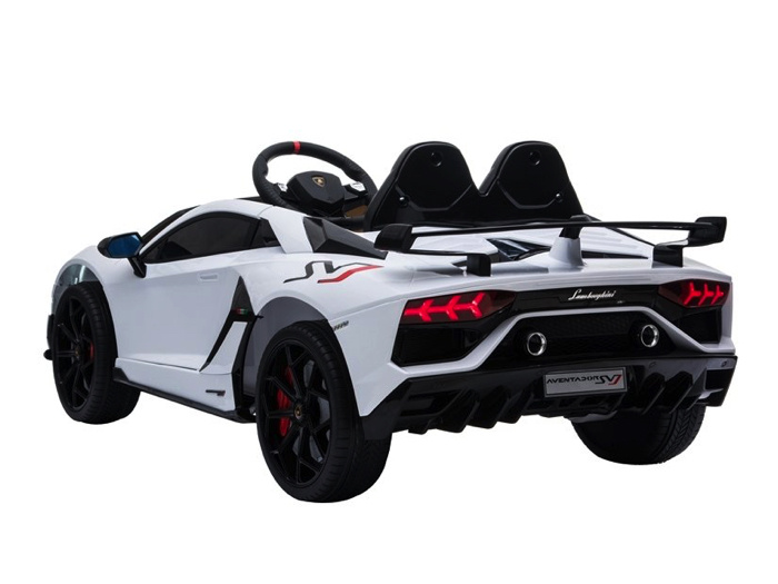 Lamborghini Aventador SVJ, 12 volt elektrische kinderauto met echte vleugeldeuren! - Afbeelding 5