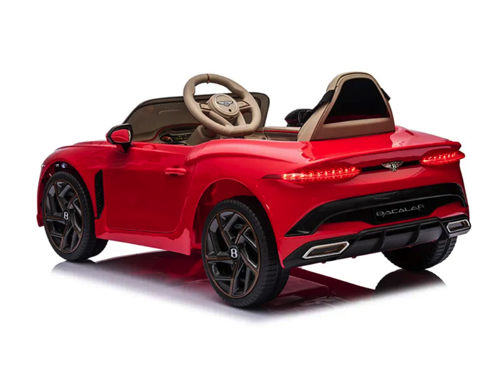 Bentley Bacalar, 12 volt elektrische kinderauto, leder zitje, rubberen banden en meer. - Afbeelding 5