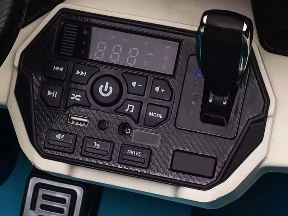 Lamborghini Sian, 2-persoons 24 volt elektrische kinderauto met rubberen banden, leder zitje en meer - Afbeelding 6