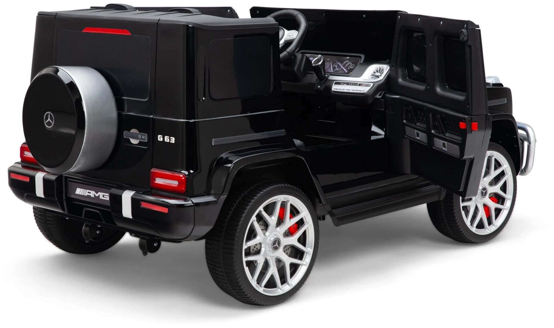 2 persoons Mercedes G63 AMG, 24v en 4x4 kinder accu voertuig! - Afbeelding 6