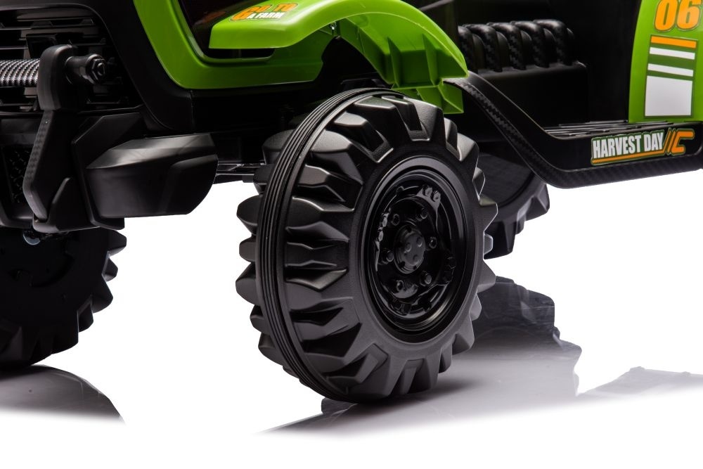 Elektrische tractor met aanhangwagen, 12 volt, muziek module, bluetooth - Afbeelding 7