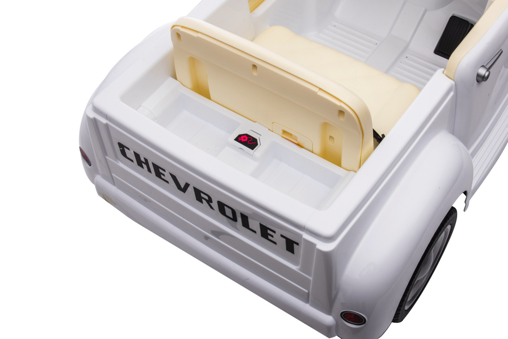 Chevrolet 3100 Classic, 12V elektrische kinder voertuig, leder zitje, rubberen banden - Afbeelding 7