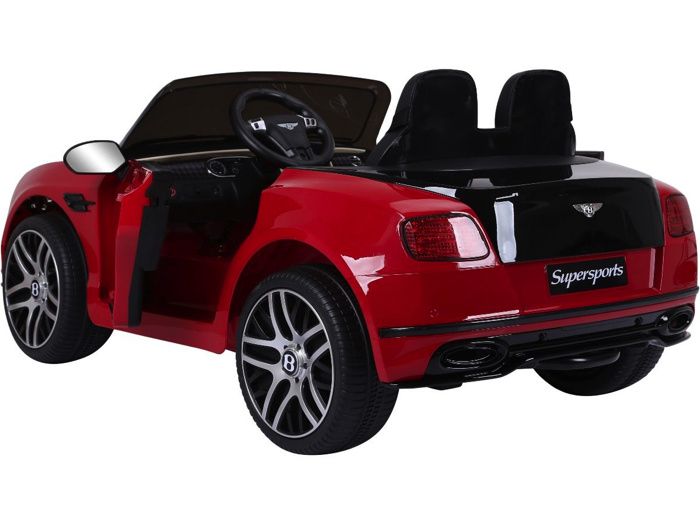 Bentley Supersports, 2 zitter elektrische kinderauto, rubberen banden en meer! - Afbeelding 9