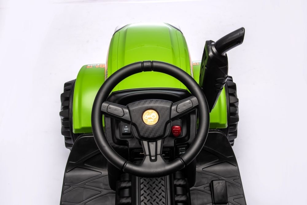 Elektrische tractor met aanhangwagen, 12 volt, muziek module, bluetooth - Afbeelding 9