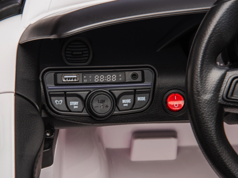 Porsche Spyder RS, 12 volt Kinder Accu Auto, rubberen banden, leder zitje en meer! - Afbeelding 10