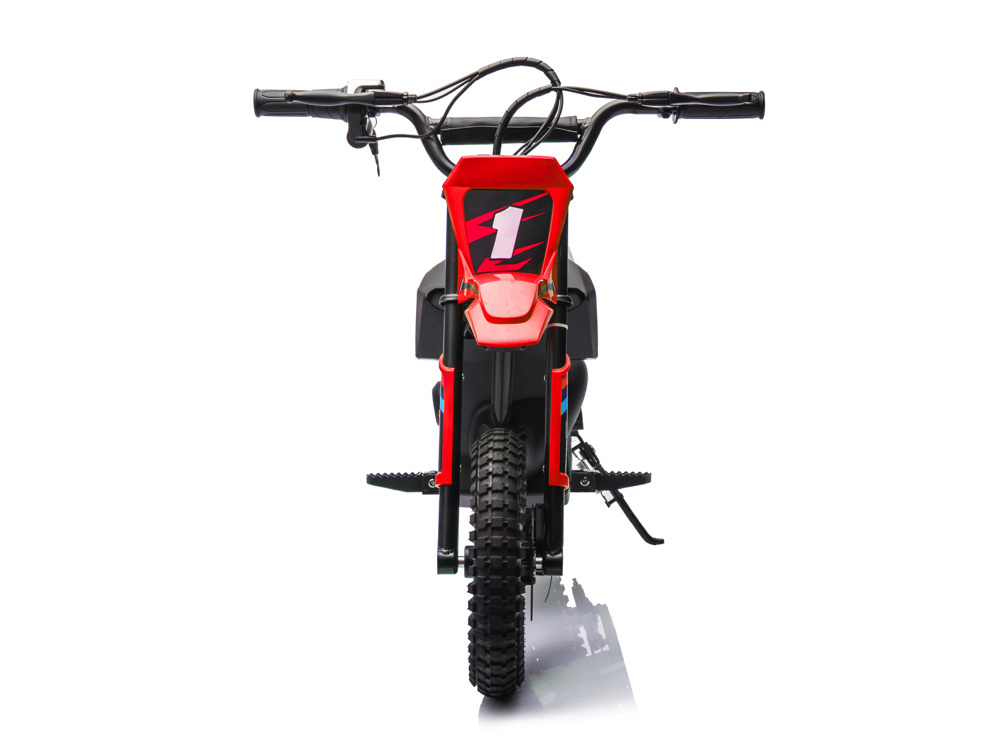 Crossmotor, 24 volt elektrische kinder motor met geveerde wielen - Afbeelding 4