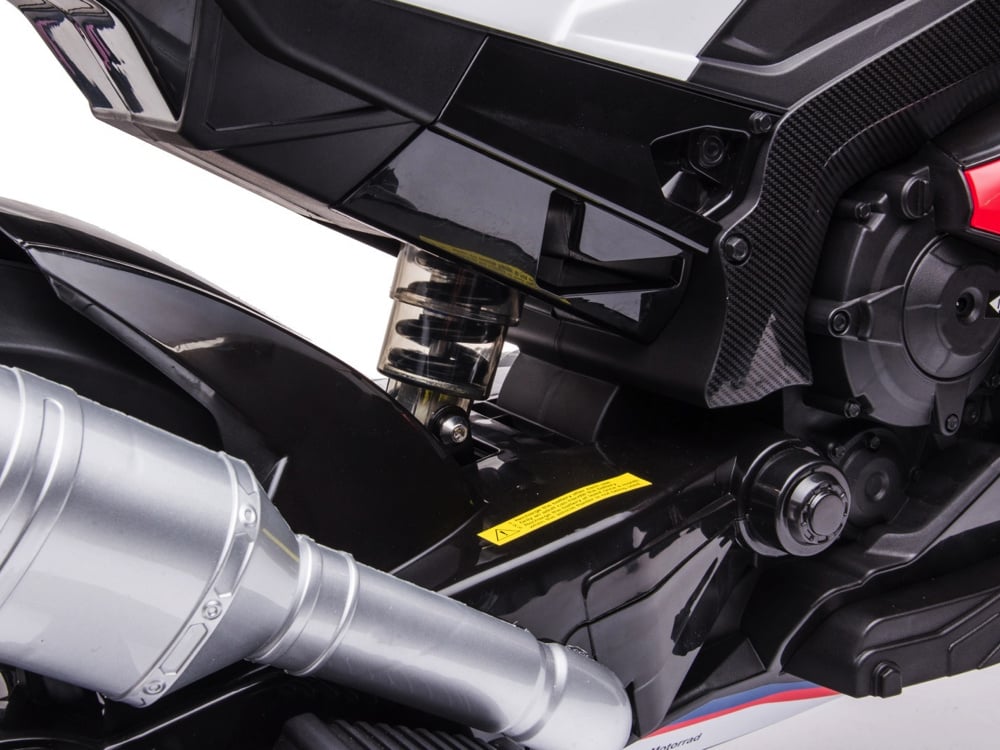 BMW HP4, 12v Kinder Accu Motor met rubberen banden en meer - Afbeelding 8