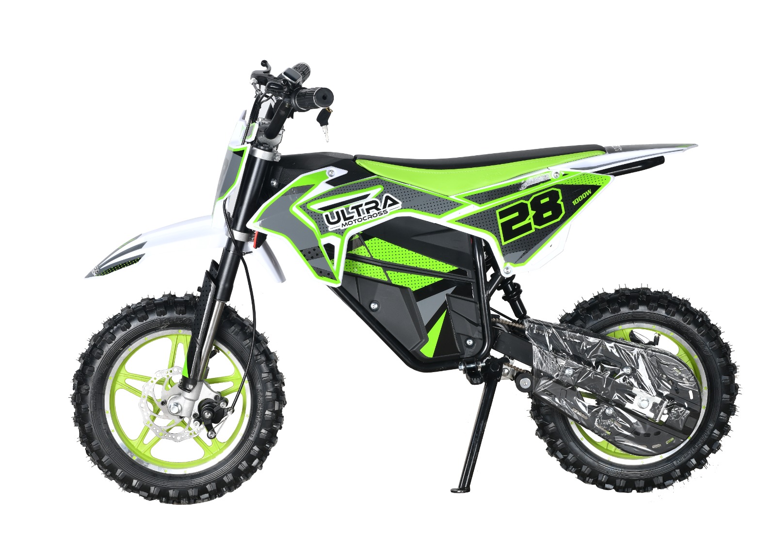 Ultra Motorcross Crossmotor 1000W 36 Volt Groen Max 30 KM/U - Afbeelding 3