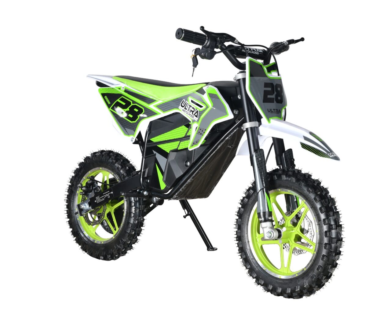 Ultra Motorcross Crossmotor 1000W 36 Volt Groen Max 30 KM/U - Afbeelding 4