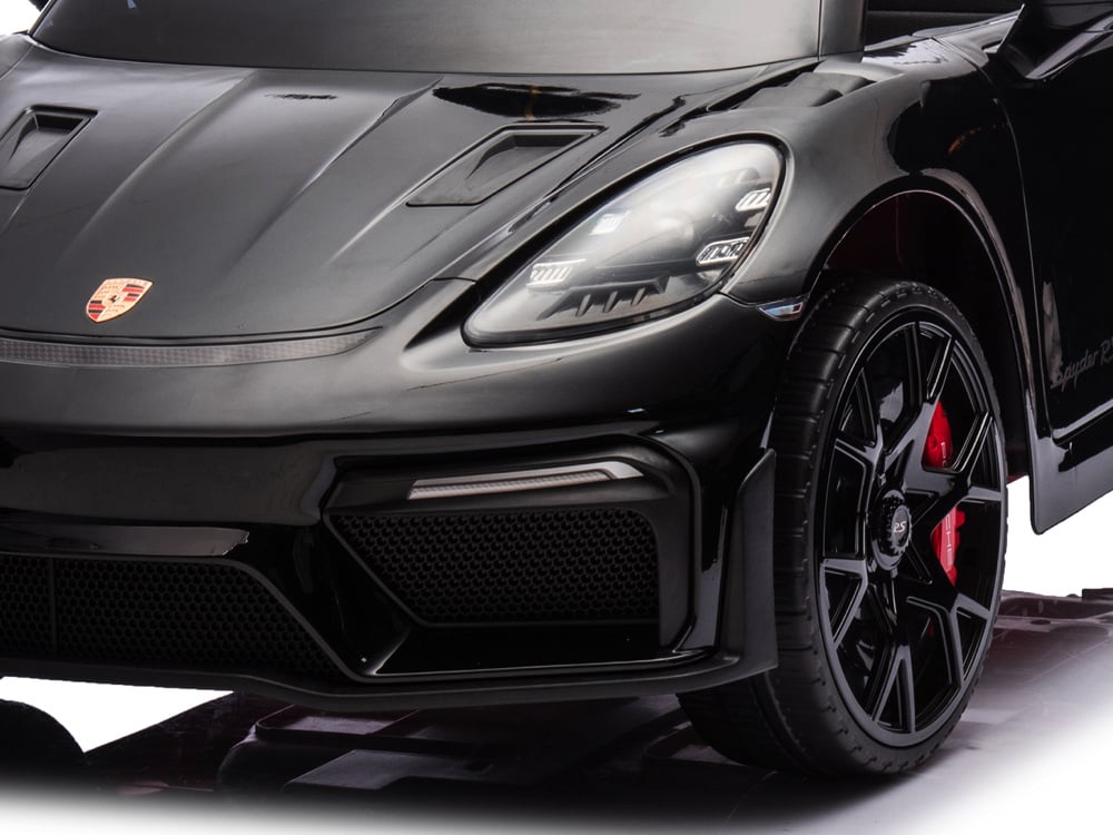 Porsche Spyder RS, 12 volt Lithium accu, rubberen banden, leder zitje en meer! - Afbeelding 8