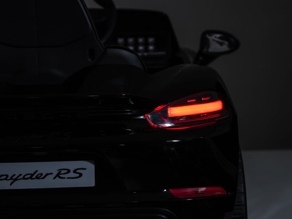 Porsche Spyder RS, 12 volt Lithium accu, rubberen banden, leder zitje en meer! - Afbeelding 10