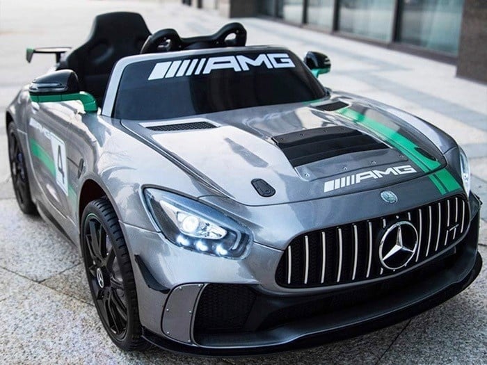 Mercedes-Benz GT4 AMG AccuVoertuig met MP4 scherm en veel meer! - Afbeelding 8